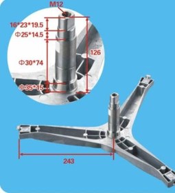 تصویر شفت و سه نظام اصلی ماشین لباسشویی سامسونگ وارداتی 6Kg 