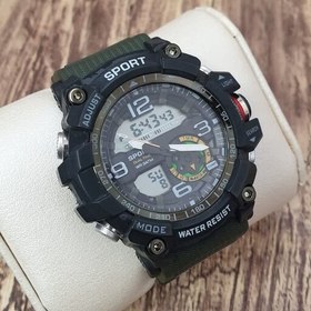 تصویر ساعت مردانه و زنانه و دخترانه و پسرانه اسپرت طرح جی شاک با کیفیت مناسب و بند رزین G shock 