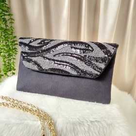 تصویر کیف زنانه دستی مخملی 