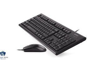 تصویر کیبورد و ماوس ای فورتک ا A4Tech KR-8572 PS/2 Keyboard and Mouse A4Tech KR-8572 PS/2 Keyboard and Mouse