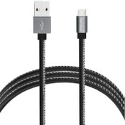 تصویر کابل تبدیل USB به microUSB فیلیپس مدل DLC2518 B طول 1.2 متر Philips DLC2518 B USB to microUSB Cable 1.2 m