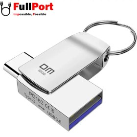 تصویر فلش دی ام مدل DM PD162 OTG 2 In 1 Type C USB3.0 با ظرفیت 128 گیگابایت DM PD162 OTG 2 In 1 Type C USB3.0 128GB Flash Memory