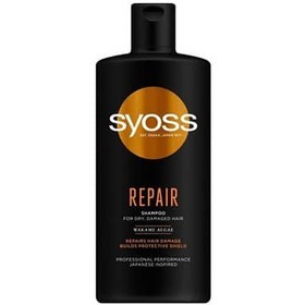 تصویر شامپو سایوس SYOSS مدل Oleo محصول ترکیه مشکی حجم ۵۰۰ میلی لیتر SYOSS shampoo Oleo model, produced in Türkiye, black, 500 ml