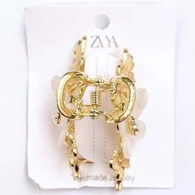 تصویر کلیپس فلزی زایا طرح گل 