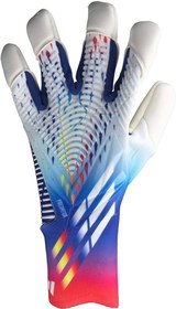 تصویر دستکش دروازه بانی آدیداس سفید رنگی اورجینال سایز ۸-۹-۱۰ - سایز Adidas predator goalkeeper gloves