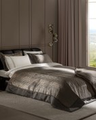 تصویر کاور لحاف دو نفره قهوه ای سرویس روتختی ۸ قطعه برند مادام کوکو ترکیه Madame coco Madame coco