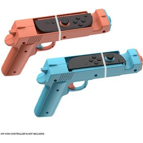 تصویر Dobe Game Gun for N-S 2 Joy-Pad - Red/Blue 