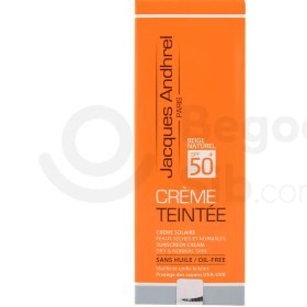 تصویر کرم ضد آفتاب SPF50 ژاک آندرل پاریس مناسب پوست های خشک و معمولی بژطبیعی 50 میلی لیتری 