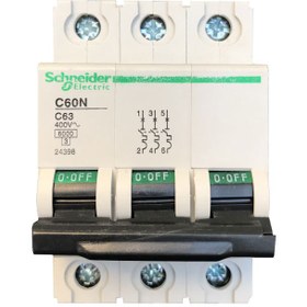 تصویر کلید مینیاتوری 3 پل 63 آمپر اشنایدر Schneider Electric MCB