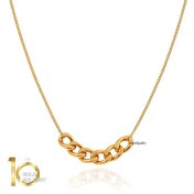 تصویر گردنبند کارتیه تلفیقی طلا N037 