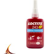 تصویر چسب قفل رزوه لاکتایت 243 حجم 50 میلی لیتر loctite 243 thread lock adhesive