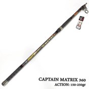 تصویر چوب ماهیگیری تلسکوپی کاپیتان ماتریکس سایز 360 