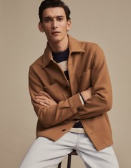 تصویر اورشرت پشمی مردانه دو جیب برند منگو Mango 