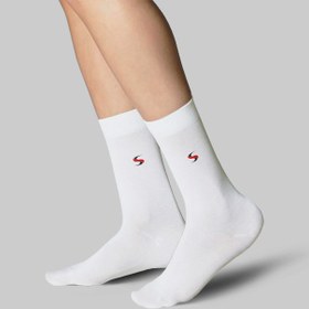 تصویر جوراب ساق بلند مردانه - طرح ساده | کد 200 