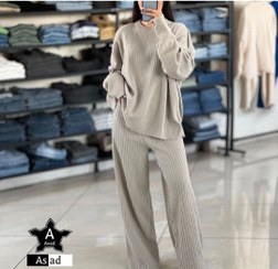 تصویر ست بلوز و شلوار بافت 