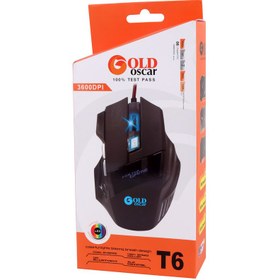 تصویر موس گیمینگ Gold Oscar T6 Gold Oscar T6 Gaming Mouse