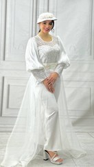 تصویر اورال مجلسی گیتی سایز ۳۶-۳۸ رنگ مشکی و سفید 