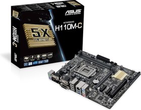 تصویر مادربرد ایسوس مدل H110M-C D3 ASUS H110M-C DDR3 Intel H110 (Socket 1151) Motherboard