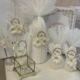 تصویر ست بله برون و عقد 