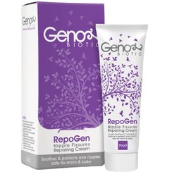 تصویر کرم رفع شقاق سینه برای انواع پوست ژنوبایوتیک 30 گرم Genobiotic Nipple Fissures Repairing Cream 30g