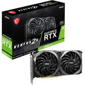 تصویر کارت گرافیک ام اس آی مدل GeForce RTX 3060 Ti VENTUS 2X 8G (استوک) 