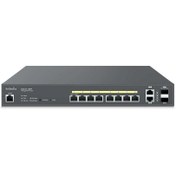 تصویر سوييچ 8 پورت گيگابيت و مدیریتی انجنیوس مدل ECS1112FP Engenius ECS1112FP Cloud Managed 130W PoE+ 8 Port Gigabit Switch