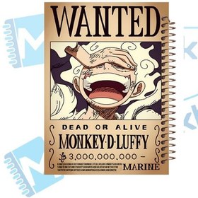 تصویر دفتر مشق 60 برگ مشایخ طرح مانکی دی لوفی (MONKEY.D.LUFFY) طرح انیمه وان پیس کد MN135 