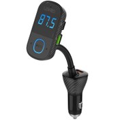 تصویر شارژر فندکی و اف ام پلیر الدینیو Ldnio Bluetooth FM Transmitter Triple USB Charger C705Q 