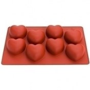 تصویر قالب سیلیکونی قلب 3 بعدی 