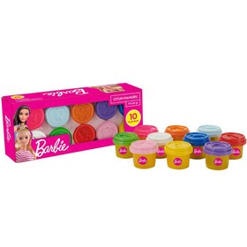 تصویر خمیر بازی Mattel مدل Barbie Play Dough 10 Pack 