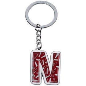 تصویر جاکلیدی الفبا ترویکا طرح N Troika Alphabet KeyChain N