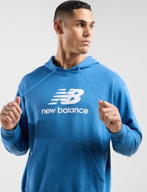 تصویر هودی لوگو از جنس ترای فرانسه اساسی برند new balance Essential French Terry Logo Hoodie