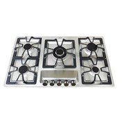 تصویر اجاق گاز استیل ۵ شعله تی اندی مدل TD 182E ا T&D Steel Hob Model TD 182E T&D Steel Hob Model TD 182E