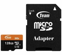 تصویر کارت حافظه تیم گروپ 128GB microSDXC UHS-I U1 Class 10 With Adapter 