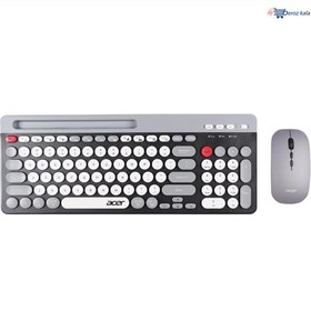 تصویر ماوس و کیبورد بی سیم شارژی ایسر مدل OKR215 ACER OKR215 Wireless Mouse And Keyboard