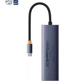 تصویر هاب 7 پورت USB-C باسئوس مدل BS-OH112 