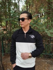 تصویر دورس پنبه سه نخ نیم زیپ مردانه - رنگ 