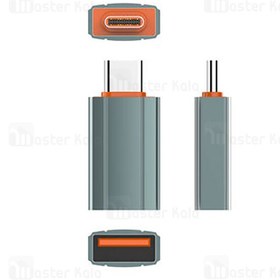 تصویر تبدیل OTG تایپ سی به USB الدینیو LDNIO LC140 USB Convertor USB A to Type-C Adapter - خاکستری 