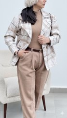 تصویر شکت دخترانه چهارخونه نورا 