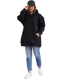 تصویر هودی دخترانه کلاهدار تو کرکی سایز ۳۶ تا ۴۸ 