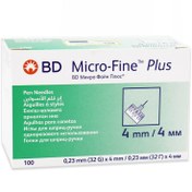 تصویر سر سوزن قلم انسولین 32 در 4 میلی متر بی دی 100 عدد 