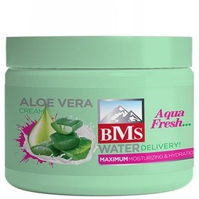 تصویر کرم مرطوب کننده کاسه ای آلوئه ورا 200گرمی بی ام اس Bms Aloe Vera Moisturizinig Cream 200g