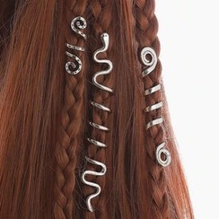 تصویر مهره های تزیینی مو زنانه در بسته های 3 عددی 