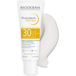 تصویر فلویید ضد آفتاب فتودرم Photoderm بیودرما Bioderma مدل آکنه مت AKN Mat برای پوست چرب ا bioderma bioderma