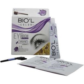 تصویر كیت رنگ ابرو 15 میلی لیتر بیول Biol Eyebrow Color Kit Cream