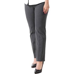 تصویر شلوار پارچه ای زنانه برنس مدل آنیلا رنگ طوسی و کرم 