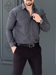 تصویر پیراهن مردانه خاکستری مدل 031620 سایز ۳ ایکس ال 