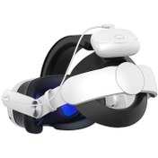 تصویر بند پشت سر strap مخصوص عینک واقعیت مجازی باطری دار meta quest 3 v 3s 