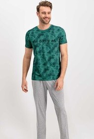 تصویر لباس خواب مردانه سبز 
