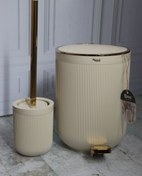 تصویر سطل و فرچه پادیز مدل زیگا وانیلی - طلایی 